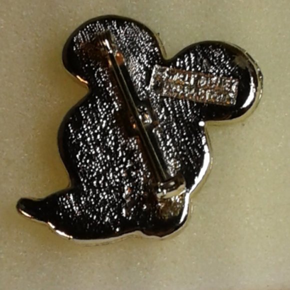 Mickey Mouse Head Disney Enamel Pin Brooch  Signed Walt Disney Production - Picture 2 of 3